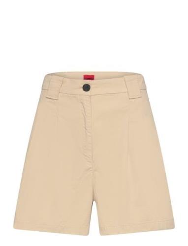 Hanicola-1-D Bottoms Shorts Chino Shorts Beige HUGO