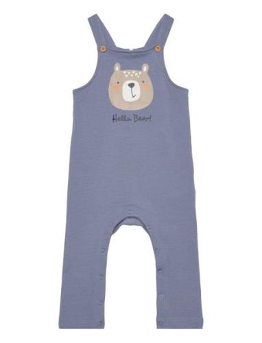 Nbmvonne Sweat Overall Box Bru Bottoms Dungarees Blue Name It