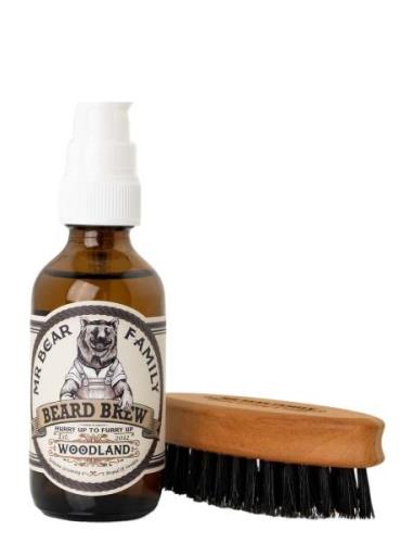 Kit - Brew & Brush Woodland Beauty Men Beard & Mustache Beard Oil Nude...