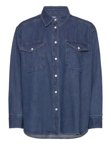 Collettepw Sh Tops Shirts Denim Shirts Blue Part Two