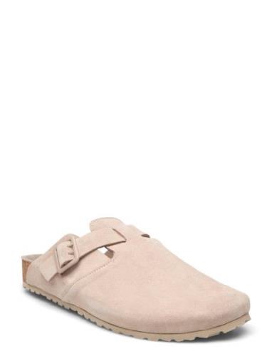 Jfwlouis Suede Mule Shoes Mules & Clogs Cream Jack & J S