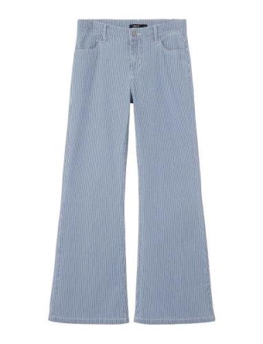 Nlfnicky Twi Lw Bootcut Pant Bottoms Jeans Bootcut Jeans Blue LMTD