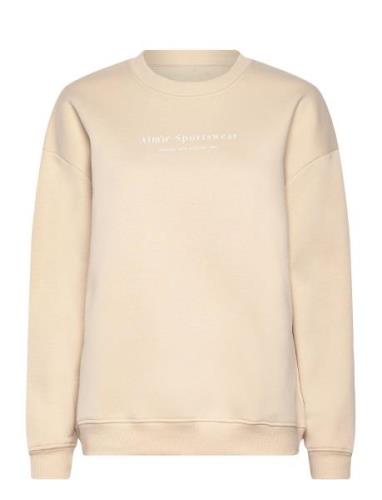 Serif Sweatshirt Sport Sweatshirts & Hoodies Sweatshirts Beige Aim´n