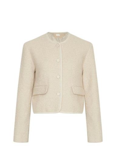 Mschcailana Jacket Blazers BouclÉ Blazers Cream MSCH Copenhagen