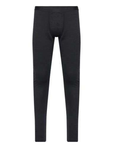 Wool Bamboo Long John Bottoms Base Layer Bottoms Black Panos Emporio