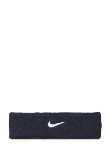 Nike Swoosh Headband Sport Headwear Headbands Navy NIKE Equipment