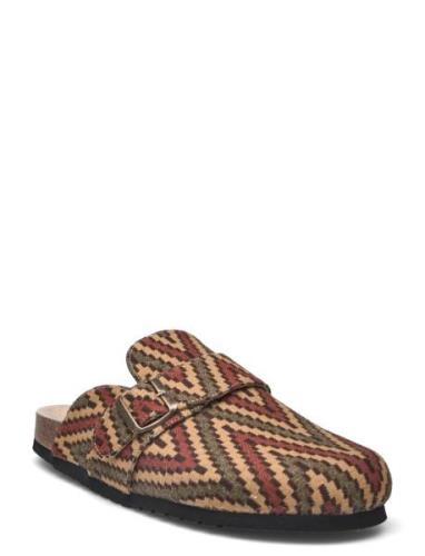 Biaotto Mule Woven Shoes Mules & Clogs Brown Bianco