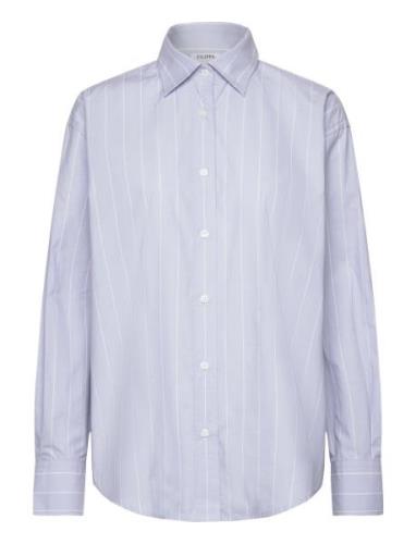 Stripe Poplin Shirt Designers Shirts Long-sleeved Blue Filippa K