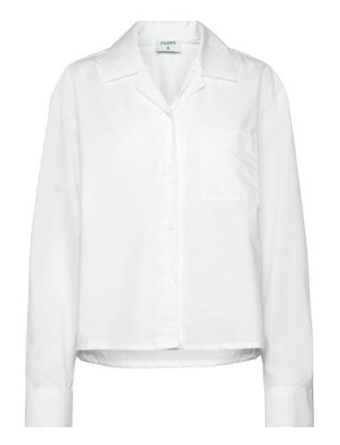 Cropped Poplin Shirt Designers Shirts Long-sleeved White Filippa K