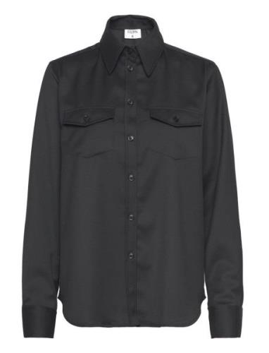 Twill Shirt Designers Shirts Long-sleeved Black Filippa K