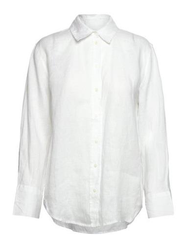 Linen Shirt Tops Shirts Linen Shirts White Gina Tricot