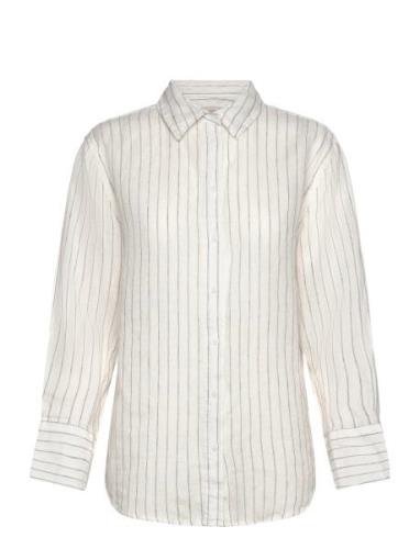 Linen Shirt Tops Shirts Linen Shirts White Gina Tricot