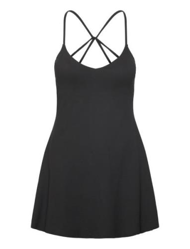 Sense Strap Dress Kort Kjole Black Aim´n