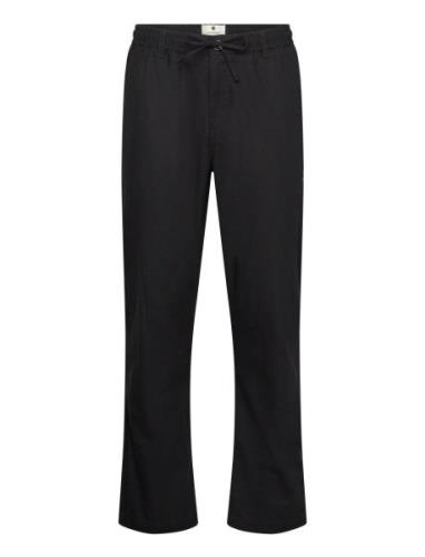 Akjan Cot/Linen Ela Pants Bottoms Trousers Linen Trousers Black Anerkj...