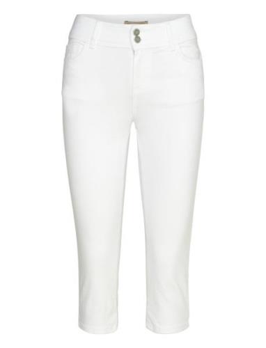 Sc-Erna Bottoms Trousers Capri Trousers White Soyaconcept