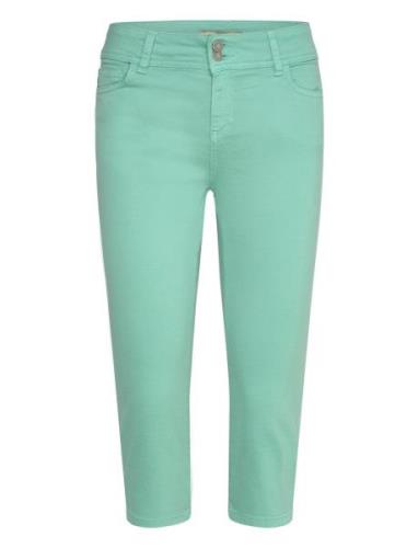 Sc-Erna Bottoms Trousers Capri Trousers Green Soyaconcept