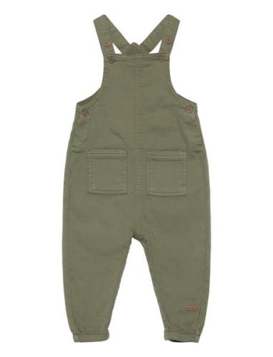 Overall Twill Bottoms Dungarees Green Minymo