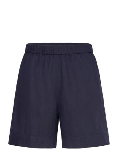 Rel Linen Blend Pull On Shorts Bottoms Shorts Chino Shorts Navy GANT