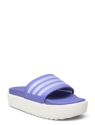 Adilette Platform Sport Summer Shoes Sandals Pool Sliders Purple Adida...