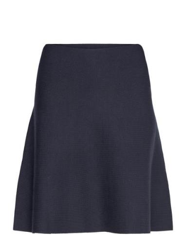 Srhenrietta Short Skirt Knit Skirts Short Skirts Navy Soft Rebels