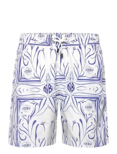 Nb Porcelin Swimtrunks White Designers Shorts White Nikben