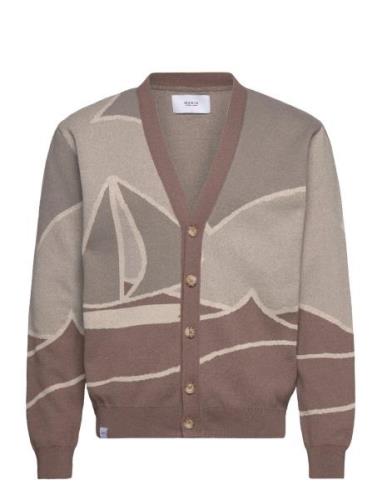 Sailaway Cardigan Tops Knitwear Cardigans Brown Makia