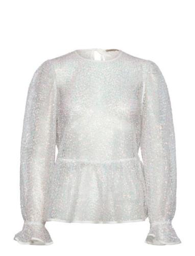 Sequins Blouse Designers Blouses Long-sleeved White Stella Nova