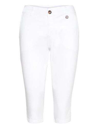 Jaqueline - Capri Bottoms Trousers Capri Trousers White Claire Woman