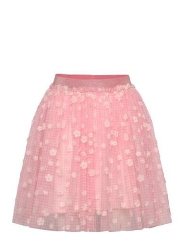 Skirt Aop Dresses & Skirts Skirts Tulle Skirts Pink Minymo