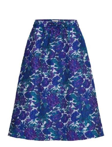 Bristolll Midi Skirt Skirts Knee-length & Midi Skirts Blue Lollys Laun...