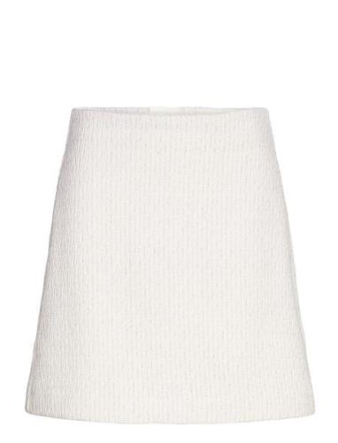 Mschnadialine Skirt Skirts Short Skirts White MSCH Copenhagen