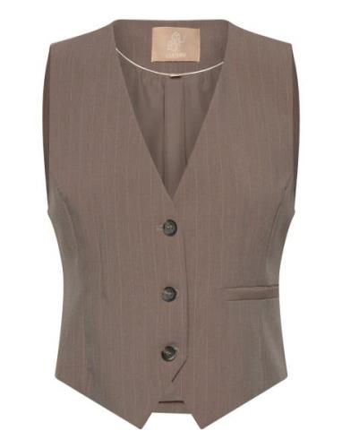 Cuannamary Waistcoat Blazers Sleeveless Blazers Beige Culture