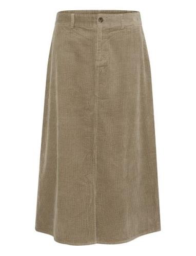 Cuklay Skirt Skirts Knee-length & Midi Skirts Khaki Green Culture