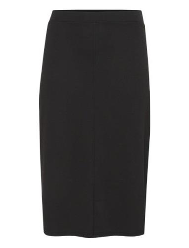 Kcjenna Jersey Skirt Skirts Knee-length & Midi Skirts Black Kaffe Curv...