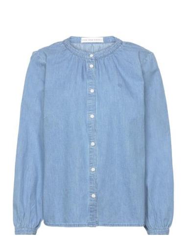 Pd-Luna Denim Shirt Tops Shirts Denim Shirts Blue Pieszak