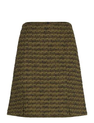 Ihkate Mosley Sk Skirts Short Skirts Khaki Green ICHI