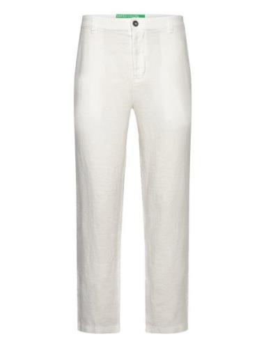 Trousers Bottoms Trousers Linen Trousers White United Colors Of Benett...