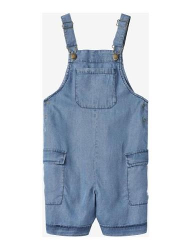 Hi Short Overall Bottoms Dungarees Blue Fliink