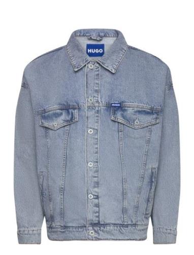 Wes Tops Shirts Denim Shirts Blue HUGO BLUE