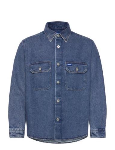 Ebolt Tops Shirts Denim Shirts Blue HUGO BLUE