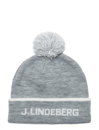 Stripe Beanie Sport Women Sport Accessories Sport Beanies Grey J. Lind...