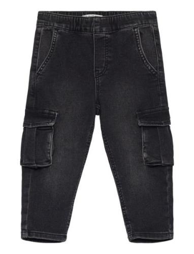 Trousers Denim Wilmer Jersey C Bottoms Jeans Loose Jeans Black Lindex