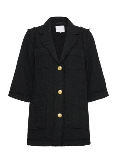 Long Bouchle Jacket Blazers BouclÉ Blazers Black Coster Copenhagen