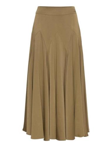 Cmvianna-Skirt Skirts Maxi Skirts Green Copenhagen Muse