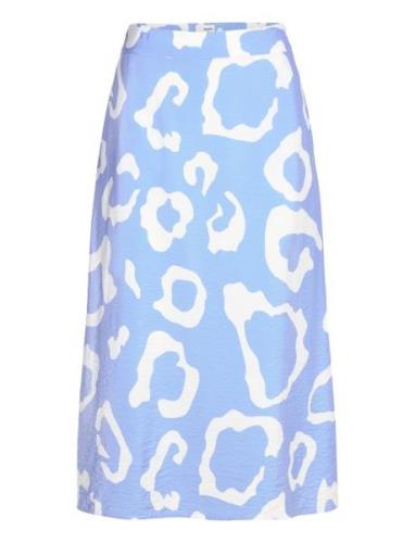 Objjacira Mw Skirt Noos Skirts Knee-length & Midi Skirts Blue Object