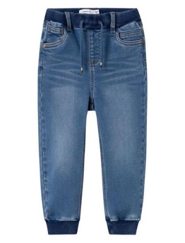 Nmmben Baggy R Fleece Jeans 7330-An O Bottoms Jeans Loose Jeans Blue N...