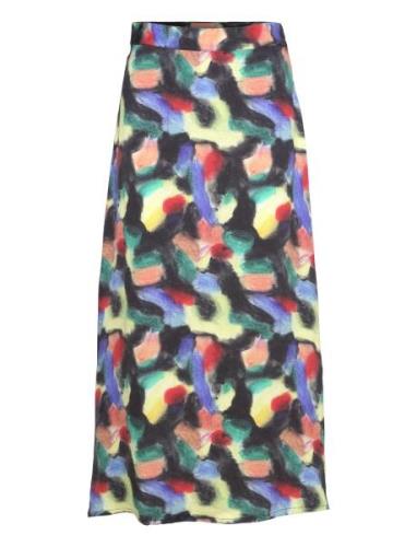 Fantasy World Printed Asymmetric Midi Skirt Skirts Maxi Skirts Multi/p...