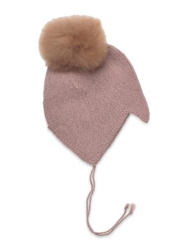 Bonnet Wool Knit Alpaca Pompom Accessories Headwear Hats Winter Hats P...