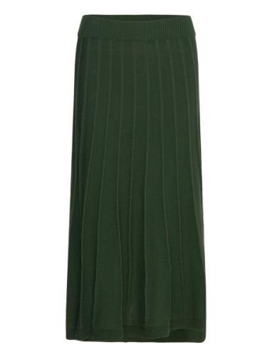 Klara Skirt Skirts Maxi Skirts Green Jumperfabriken