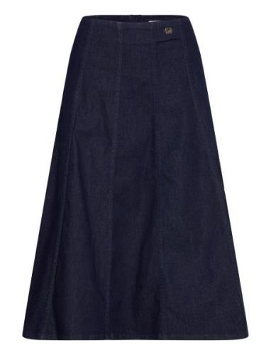 Cwnelly - Skirt Skirts Knee-length & Midi Skirts Navy Claire Woman